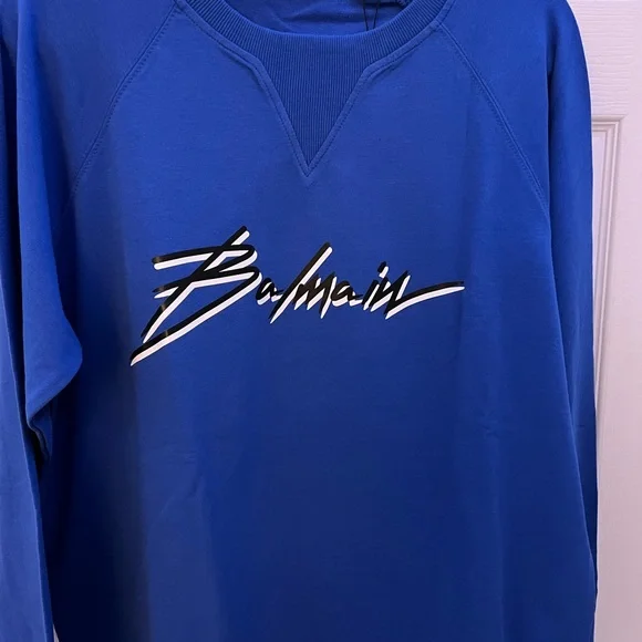 Blue Balmain Sweater